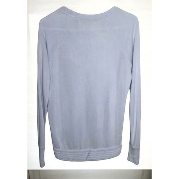 Athleta Serenity Criss Cross Sweatshirt-Long Sleeves-Powder Blue-Women’s Sz XXS - Picture 6 of 8